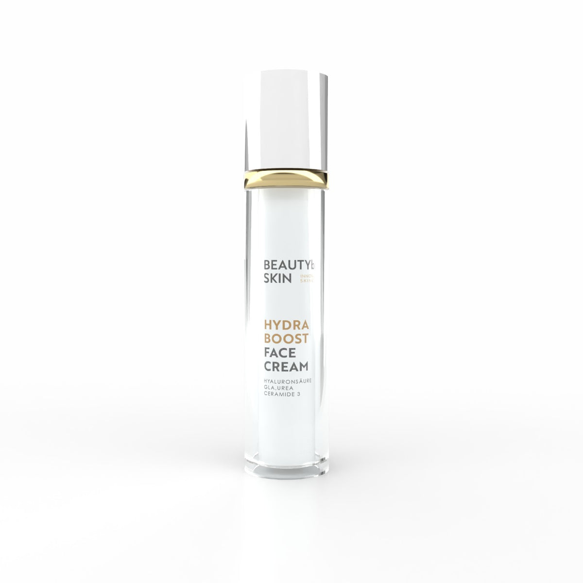 BEAUTYbar SKIN HYDRABOOST FACE CREAM auf hellem Hintergrund